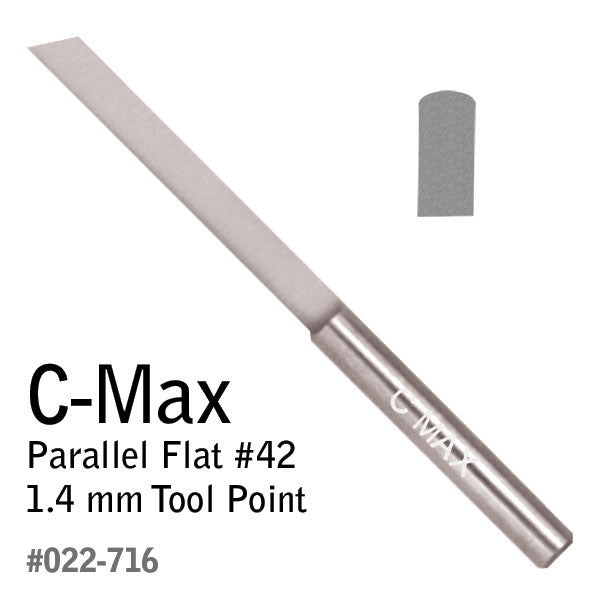 GRS® C-Max Carbide Gravers - Parallel Flat