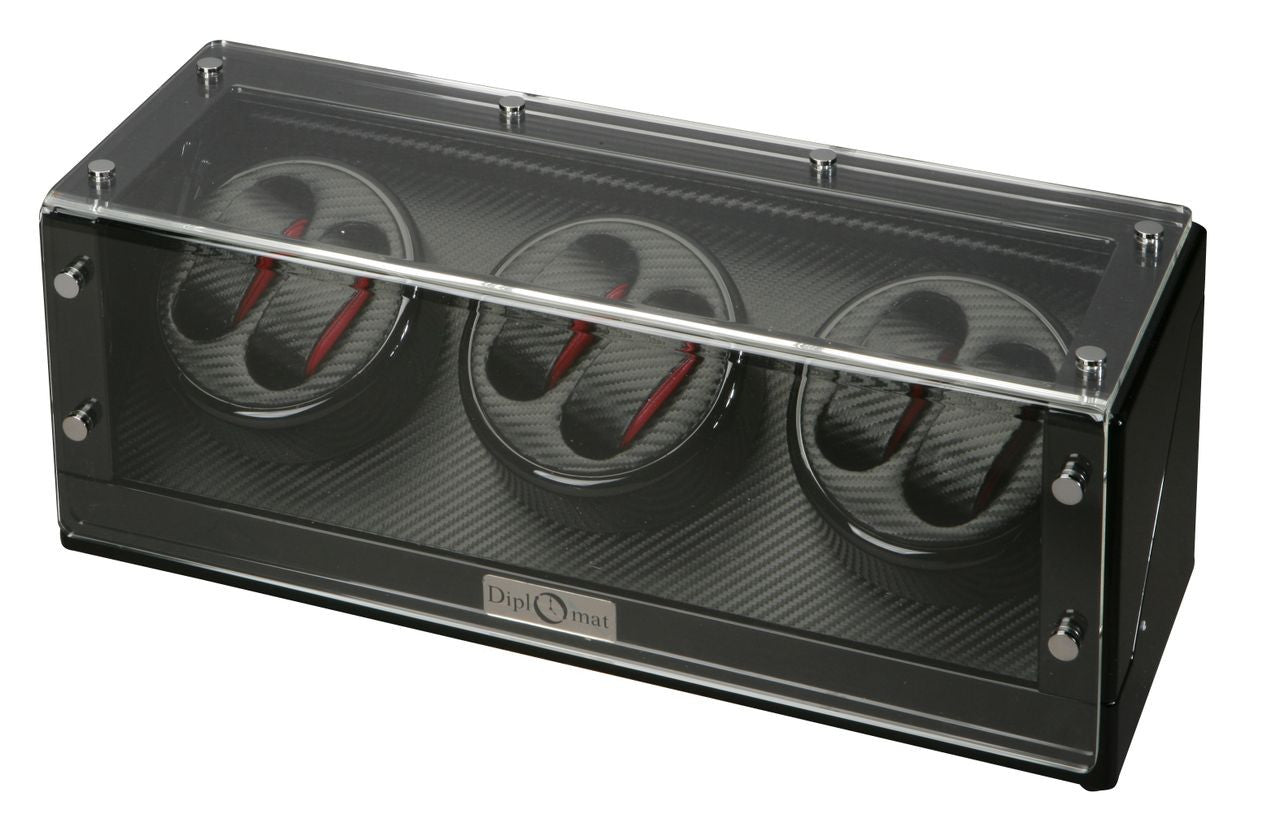 Watch Winder - Black Carbon Fiber 6