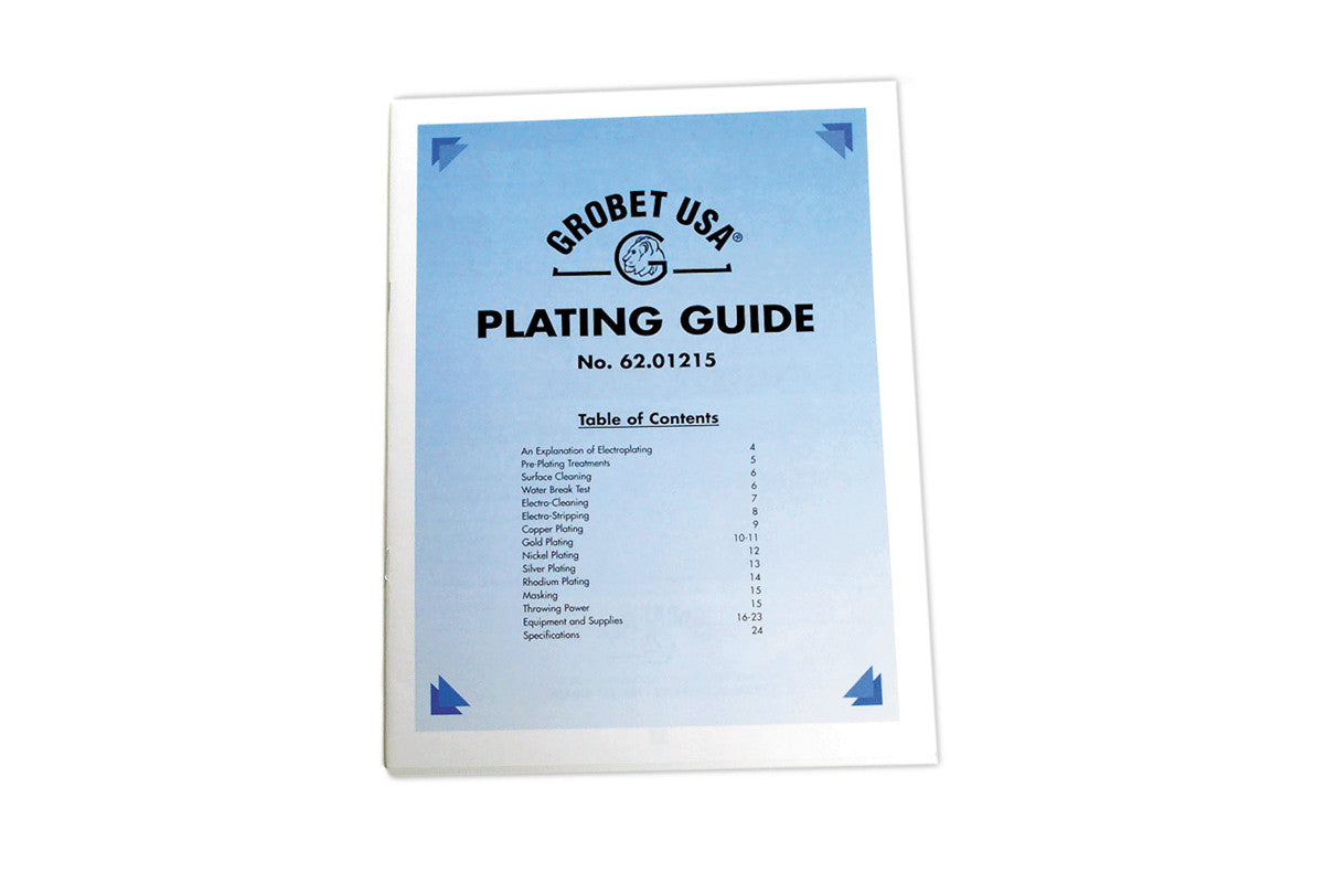 Grobet USA® Plating Guide ZAK JEWELRY TOOLS