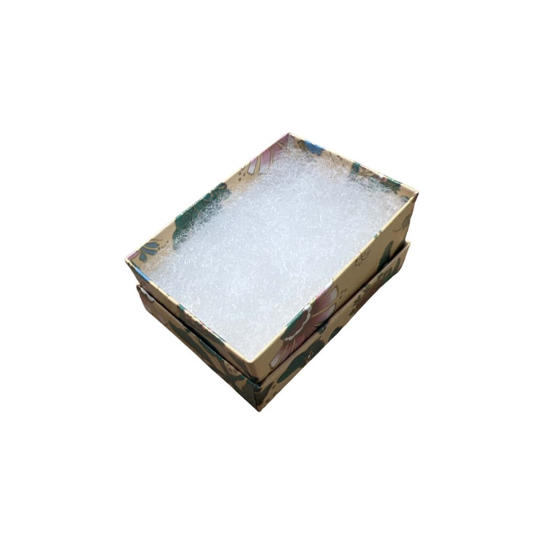 Floral Cotton Filled Utility Box