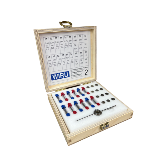 Wiru® Germany Watchmaker's Tap & Die Set - Micro Set