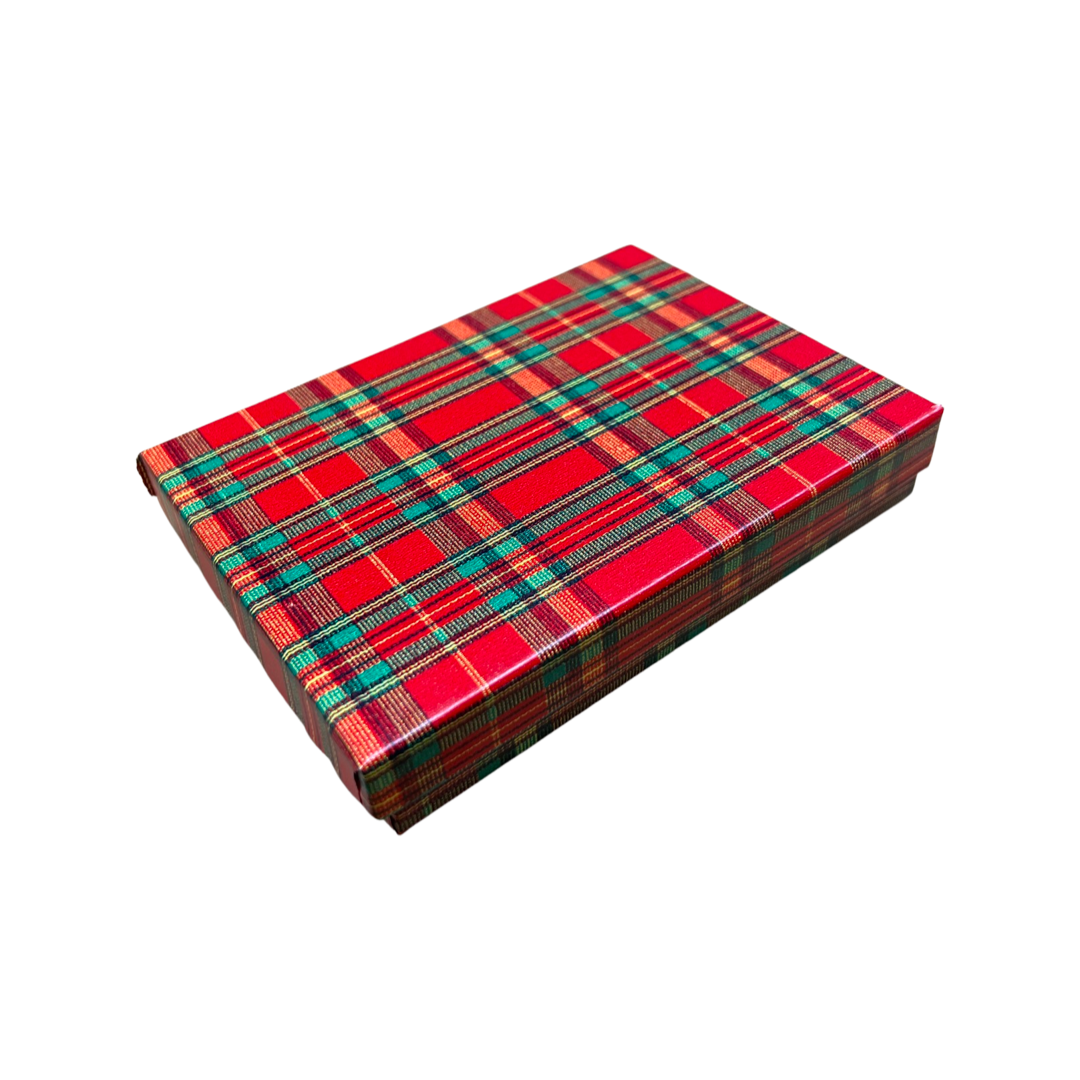 Plaid Christmas Cotton Filled Utility Box