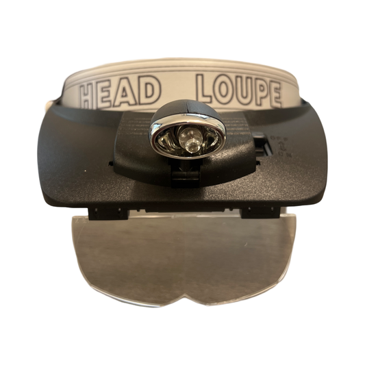 Head Mount Loupe with Illuminating Visor