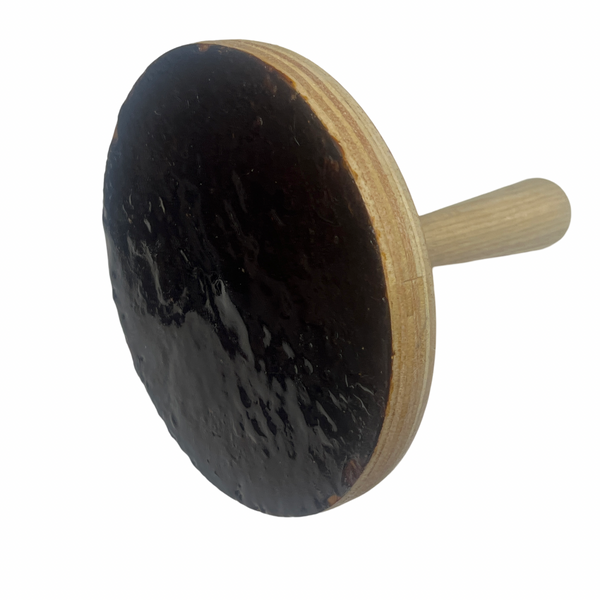 Shellac Wood Holder - 6" Plate with Handle