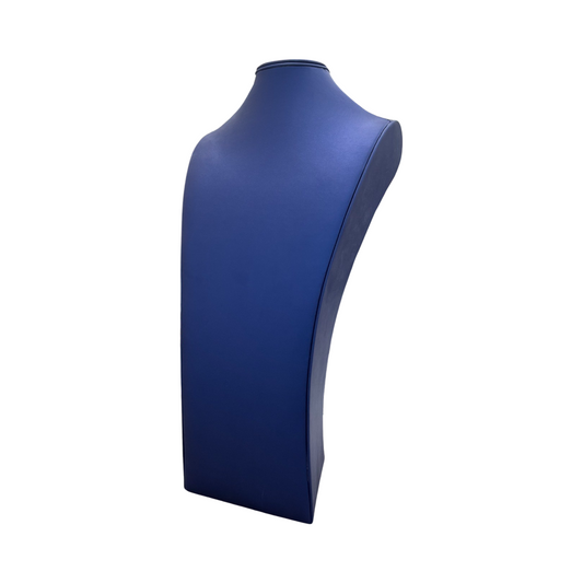 Navy Blue Leatherette Neckform