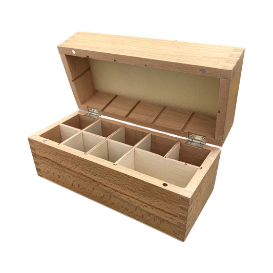 Wood Organizer for Testing Acids - 9 Compartment