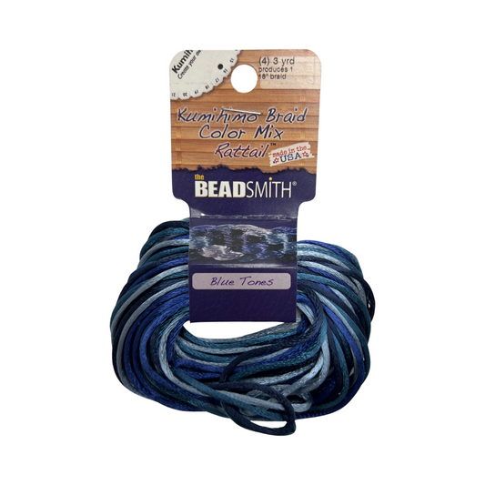 Beadsmith® Rattail Satin Cord Mixes - 1 mm (4) (3 Yards)