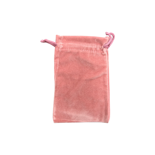 Velveteen Drawstring Pouches - Pink