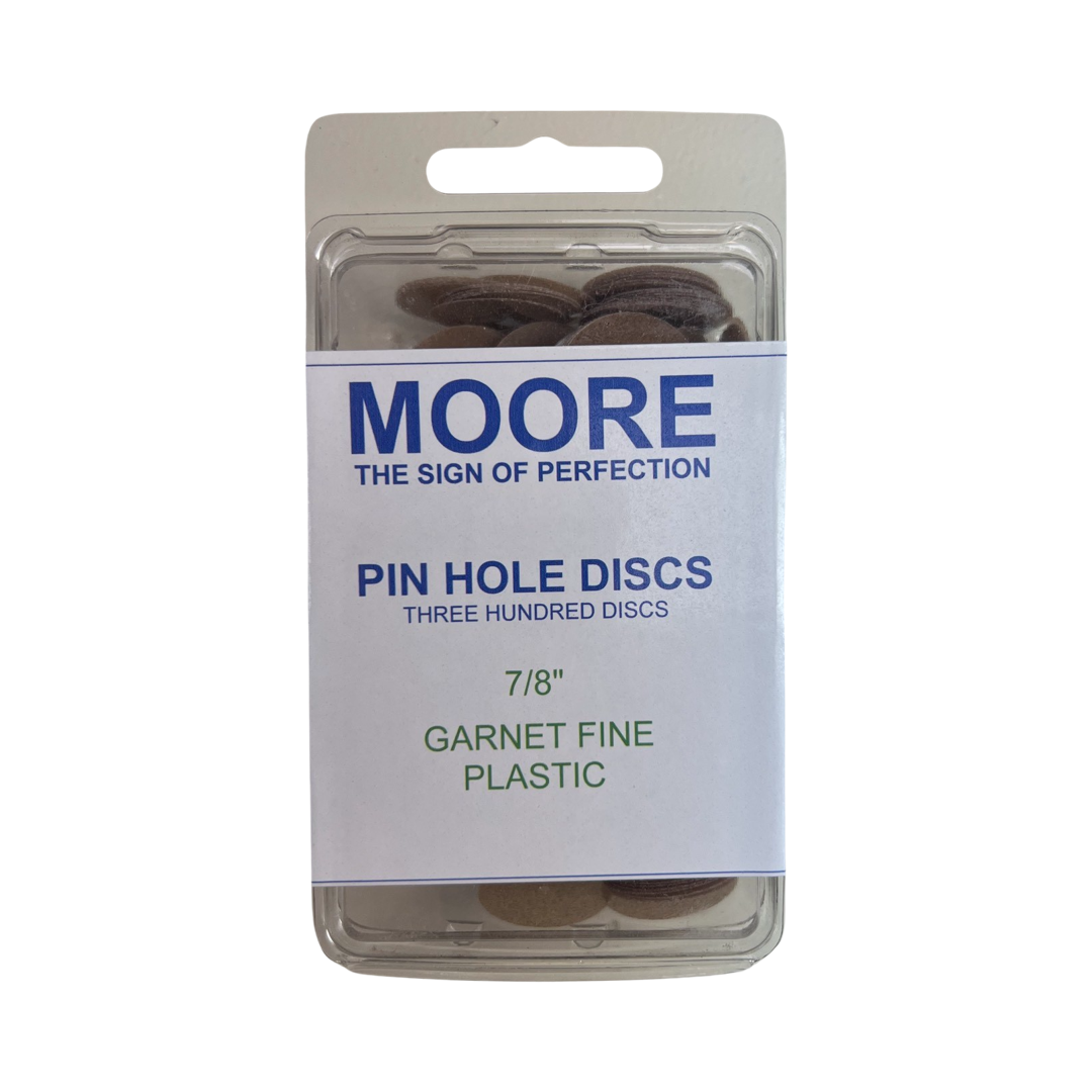 EC Moore - Garnet Plastic Pin Hole Discs – DECOZE JEWELRY TOOLS