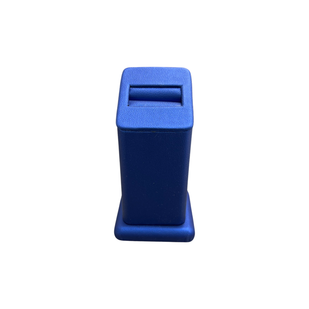Navy Blue Leatherette Ring Stand