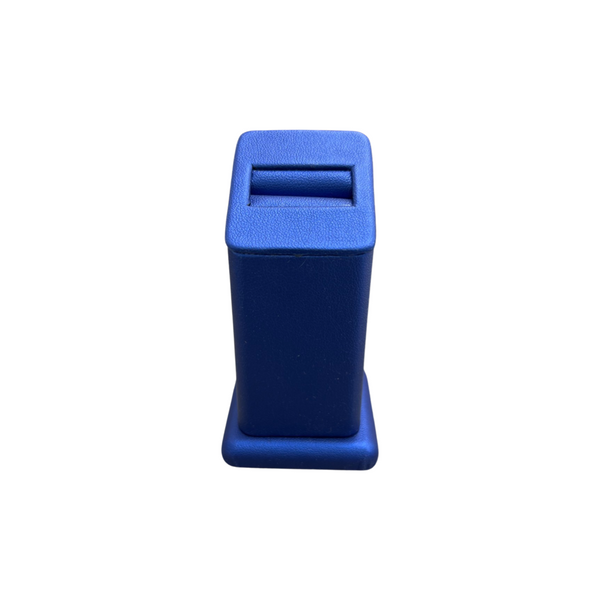 Navy Blue Leatherette Ring Stand