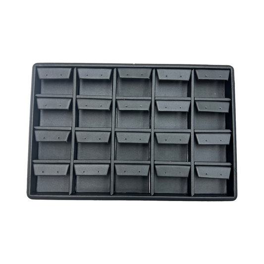 Stackable Leatherette Tray with Inserts - Earring