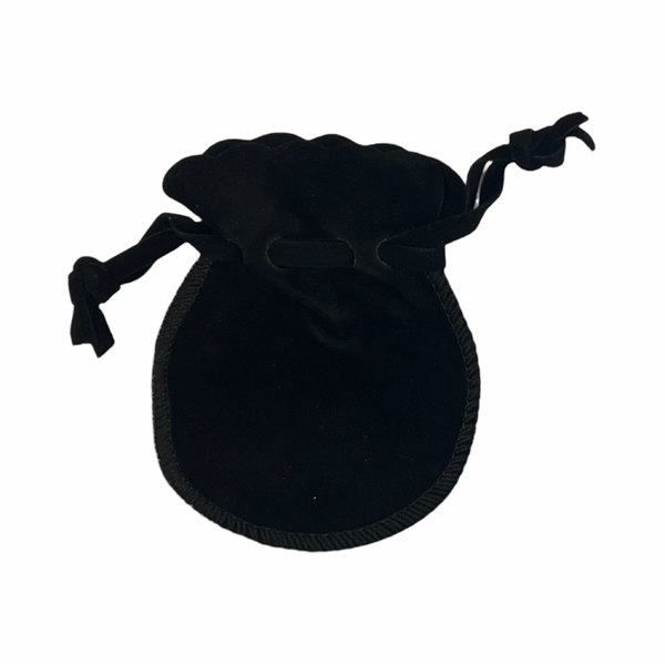 Scalloped Suede Pouch