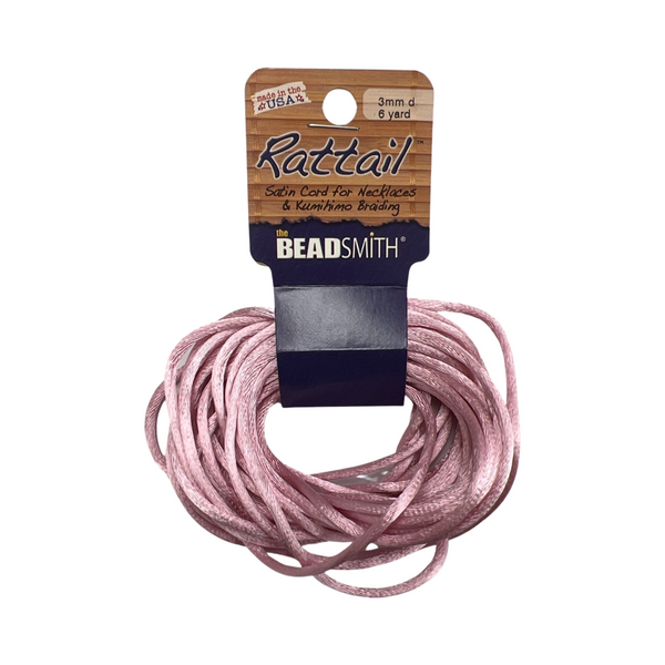 Beadsmith® Rattail Satin Cord - 3 mm (6 Yards)