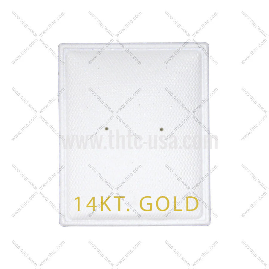 Earring Puff Pads - "14 KT Gold" (1 1/8" x 1 3/8")