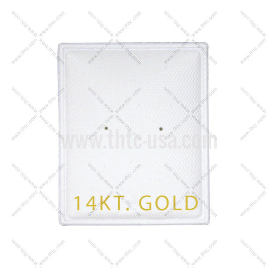 Earring Puff Pads - "14 KT Gold" (1 1/8" x 1 3/8")