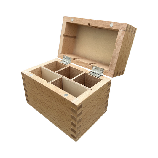 Wood Organizer for Testing Acids - 5 Compartment
