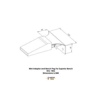 Durston® Adaptor & Bench Peg for Superior Bench