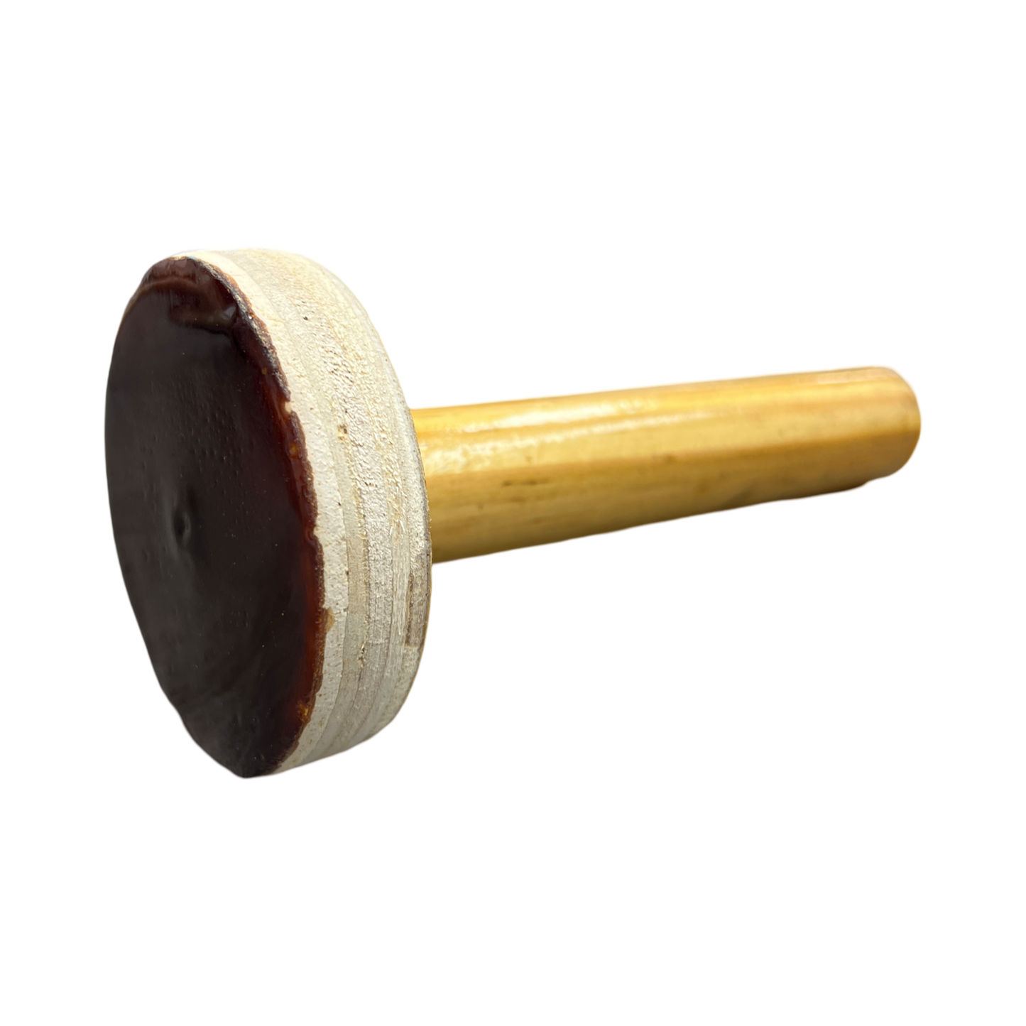 Shellac Wood Holder - Flat Face with Shellac