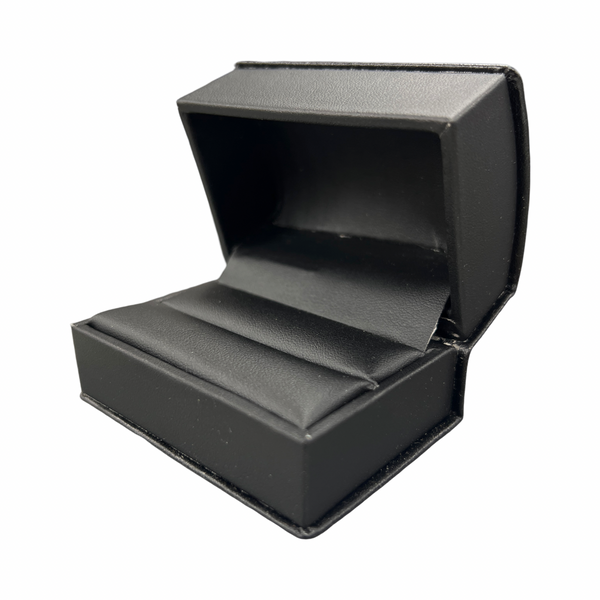 Roll Top Leatherette Boxes - Black