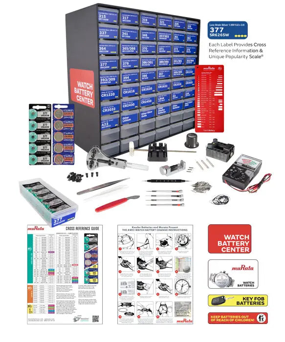Sony® Murata Deluxe Watch Battery Starter Kit – DECOZE JEWELRY TOOLS
