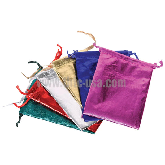 Metallic Drawstring Pouches