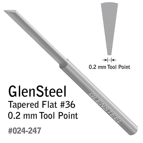 GRS® GlenSteel Tapered Flat Gravers