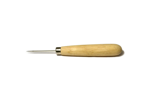 Beading Awl Stainless Steel - Wooden Handle