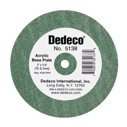 Dedeco® Lathe Wheel Green Acrylic
