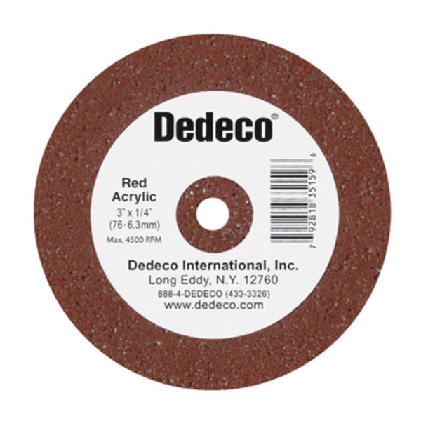 Dedeco® Lathe Wheel Red