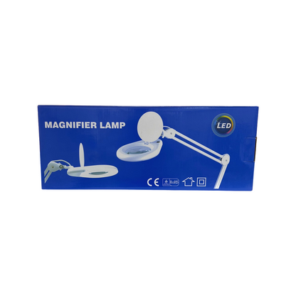 Inspection Lamp with Magnifier - LED Clamp