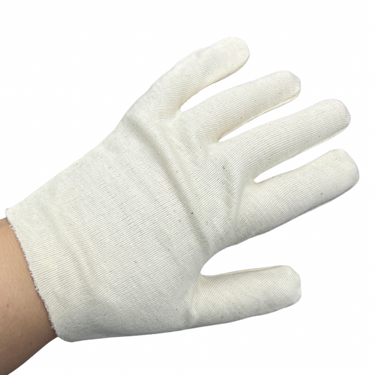 Ladies Beige Canvas Gloves