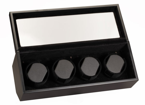 Watch Winder - Matte Black Quad