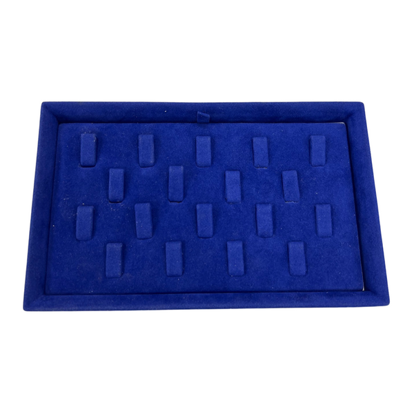 Blue Velvet Ring Display Board