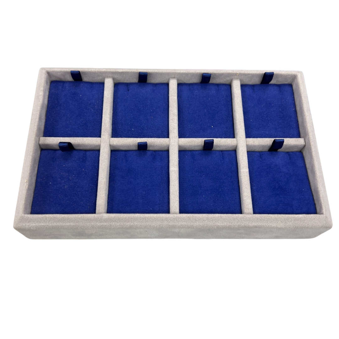 Gray & Blue Velvet Pendant Display Board