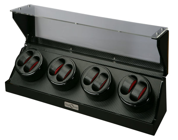 Watch Winder - Black Carbon Fiber 8