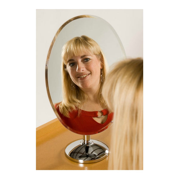 Rimless Oval Mirror