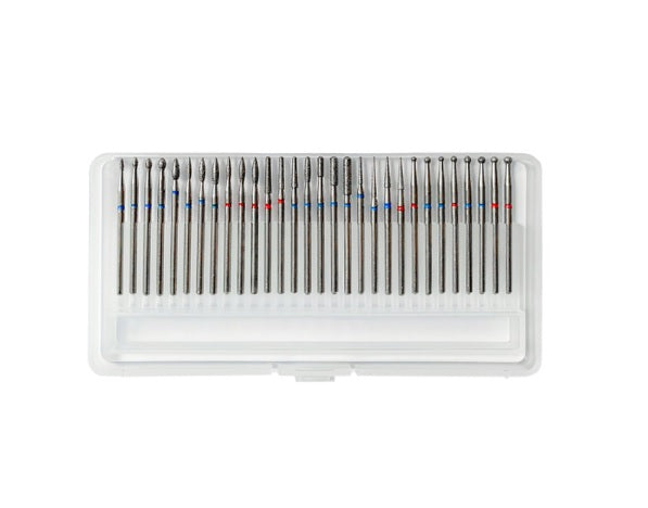 30 Piece Assorted Diamond Bit Set 3/32" - Medium and Fine