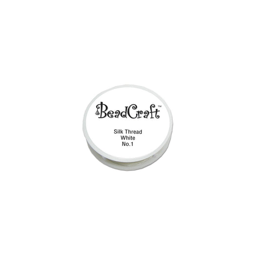 BeadCraft® Silk Beading Round Spool - White