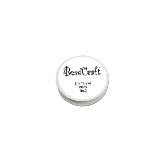 BeadCraft® Silk Beading Round Spool - Black