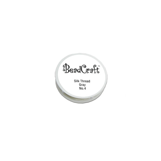 BeadCraft® Silk Beading Round Spool - Gray