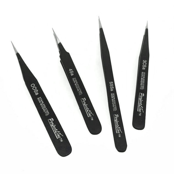 Perfect Line Black Tweezers