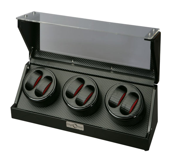 Watch Winder - Black Carbon Fiber 6