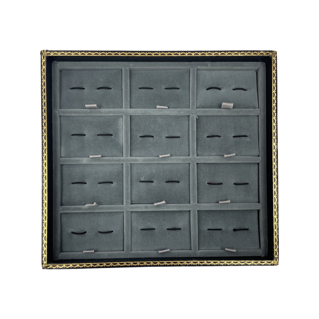 Gold Trim Tray Display - Cufflinks