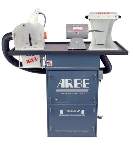 Arbe® Polishing System - Floor Single Spindle Motor + Lapping Machine + Hood