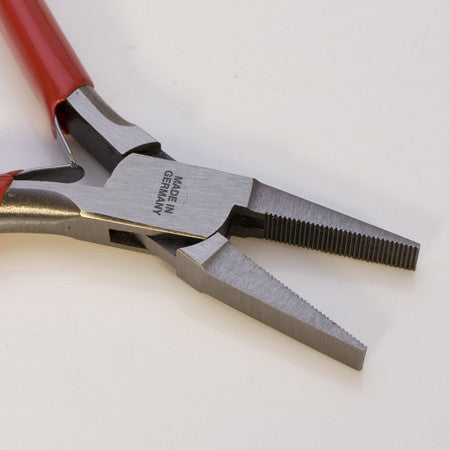 German Pliers - Flat Nose Serrated