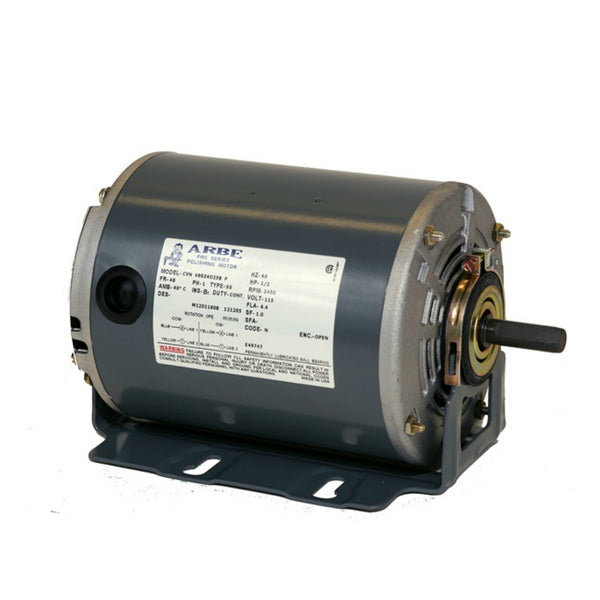 Arbe® Polishing Motor - 1/2 HP Single Spindle